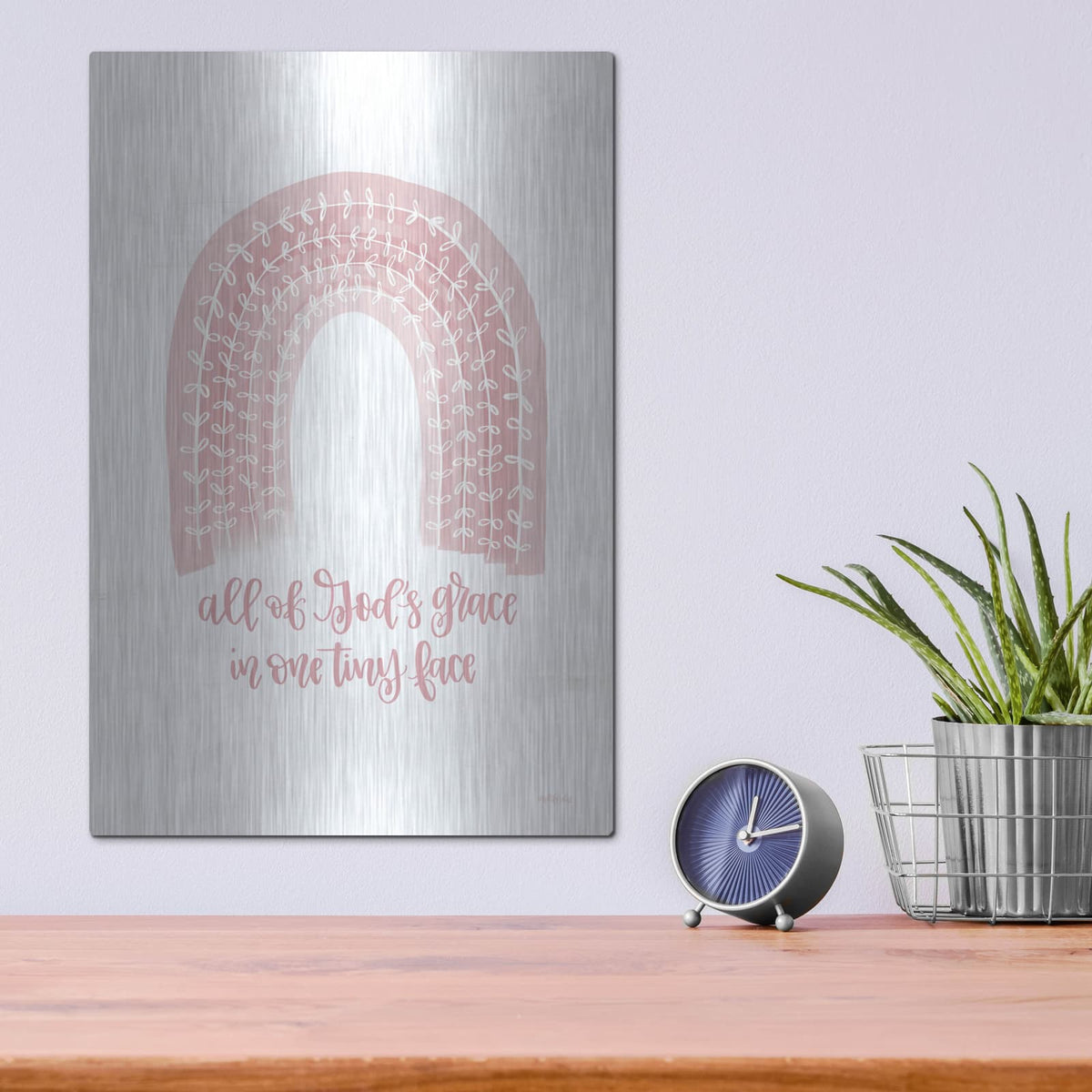 'All of God's Grace' by Imperfect Dust – Metal Wall Art, 12x16 room view