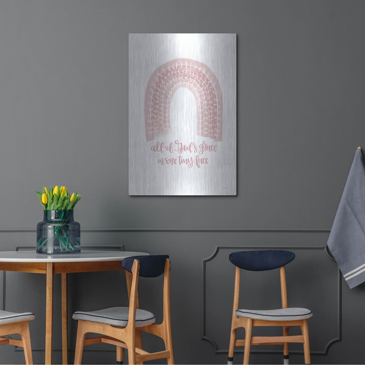 'All of God's Grace' by Imperfect Dust – Metal Wall Art, 24x36 room view