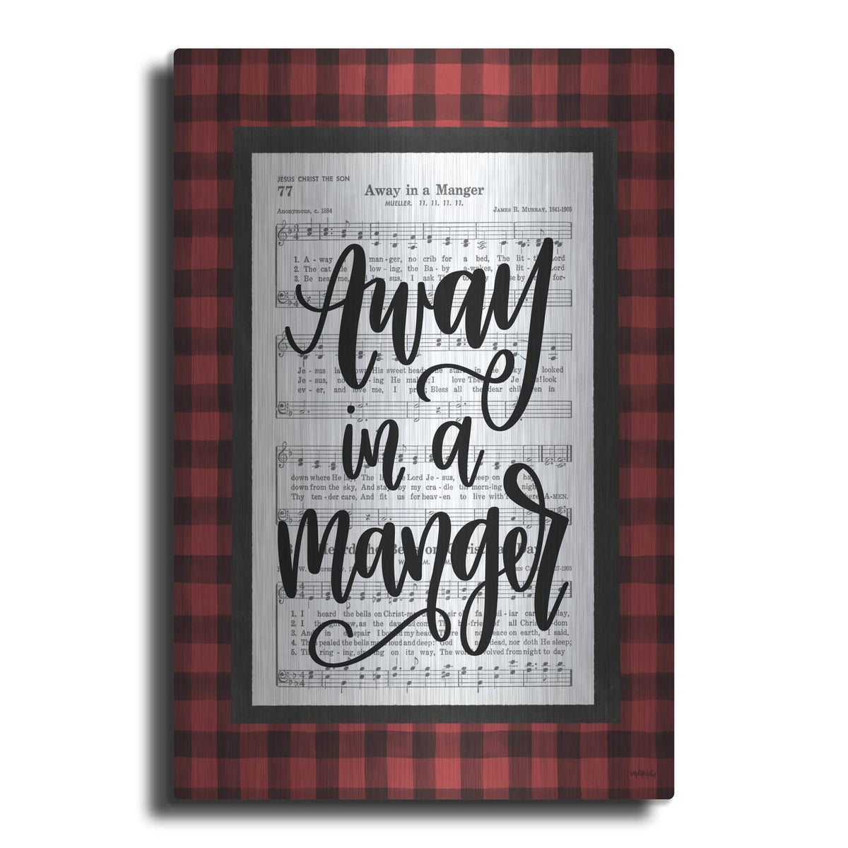 'Away in a Manger' by Imperfect Dust – Metal Wall Art