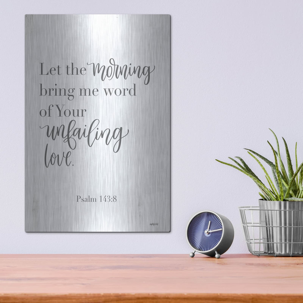 'Unfailing Love' by Imperfect Dust – Metal Wall Art, 12x16 room view