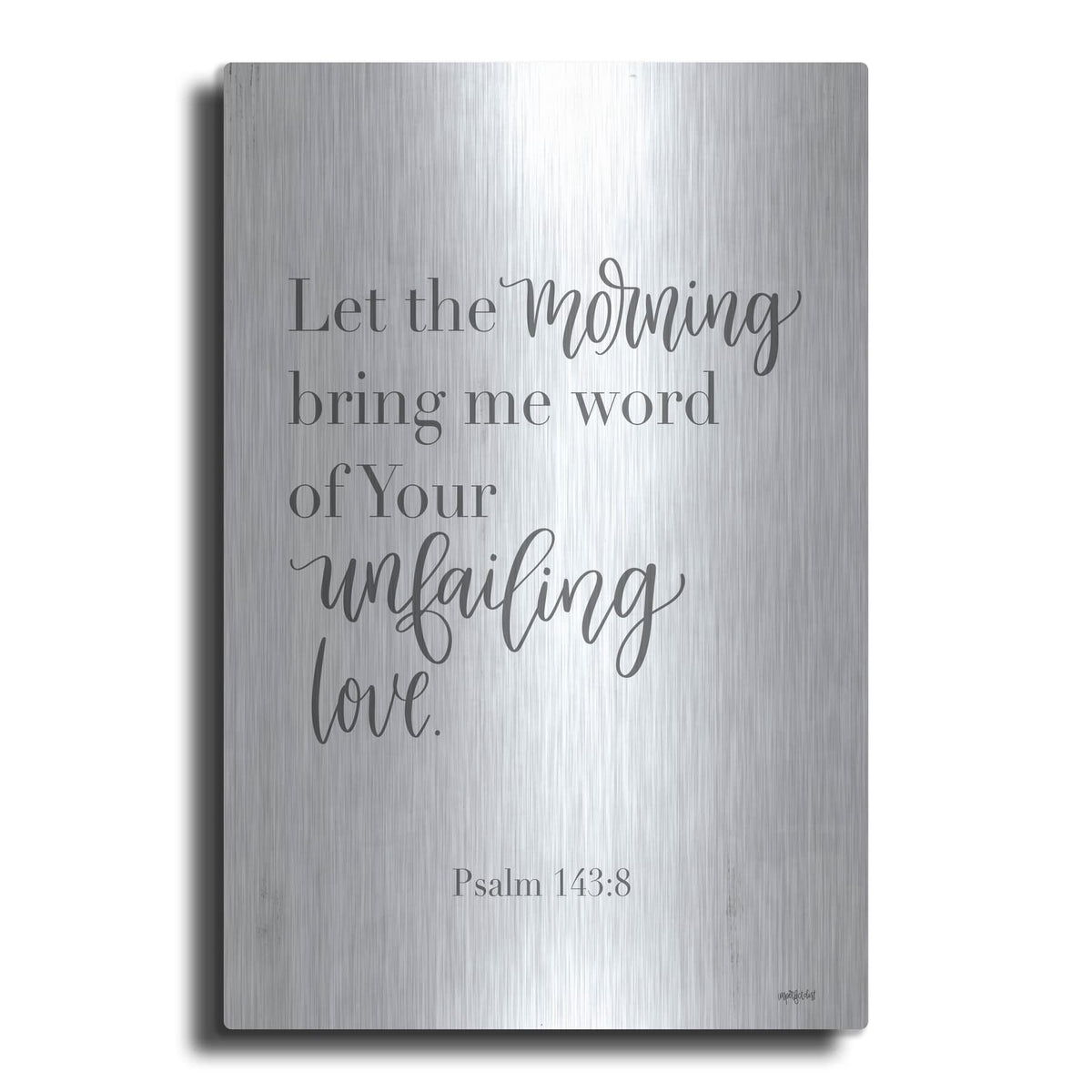 'Unfailing Love' by Imperfect Dust – Metal Wall Art