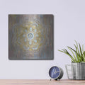 'Bombay Bohemian Neutral' by Danhui Nai – Metal Wall Art, 12x12 room view
