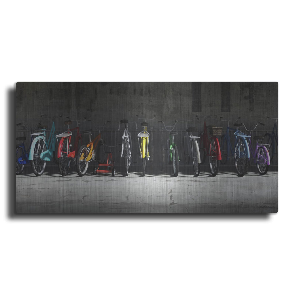 'Bike Rack' by Cynthia Decker – Metal Wall Art
