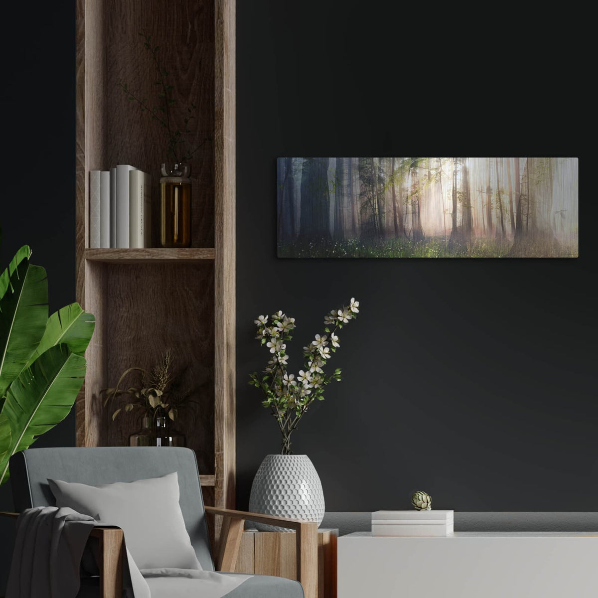 'Constancy' by Cynthia Decker – Metal Wall Art, 36x12 room view