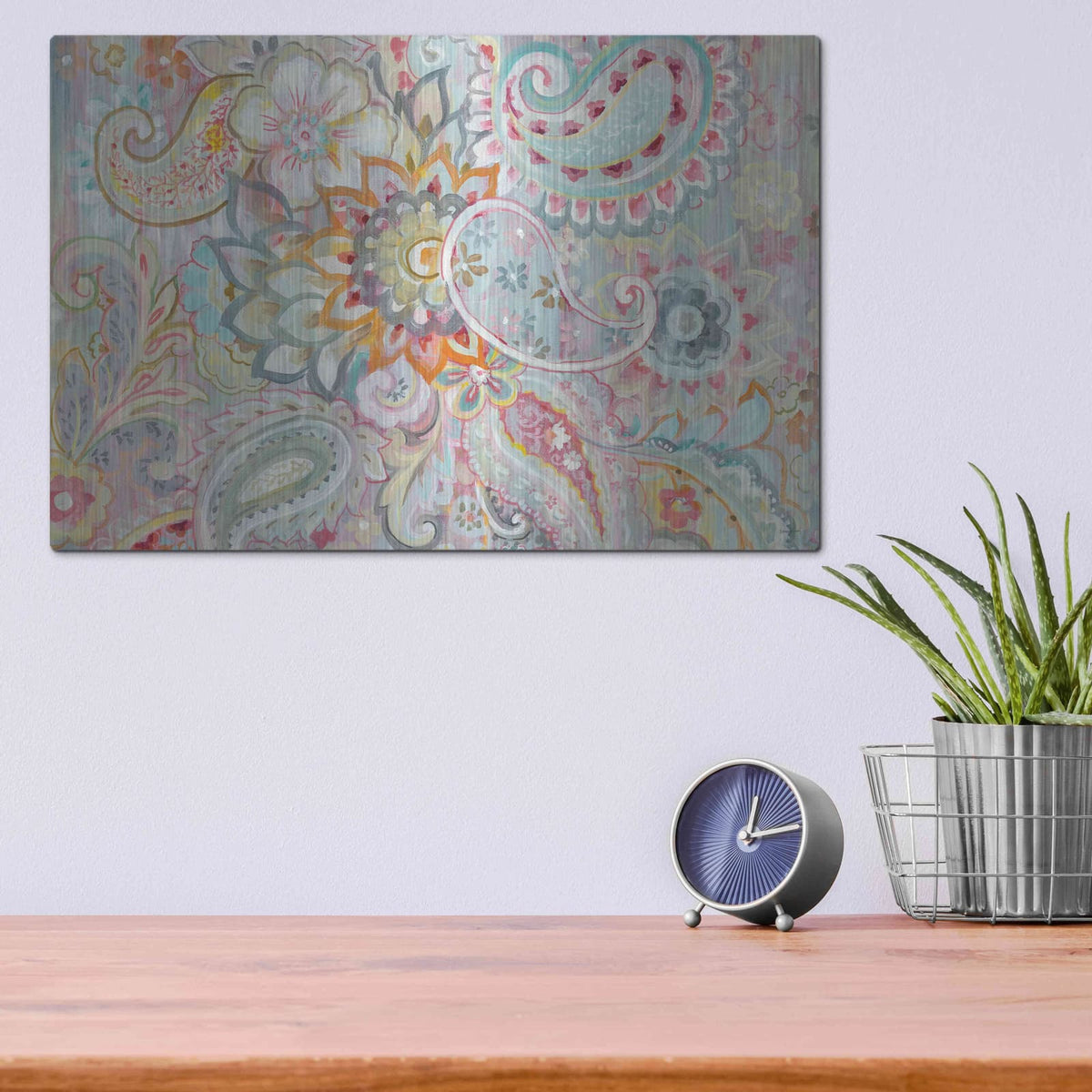 'Boho Japonais' by Danhui Nai – Metal Wall Art, 16x12 room view