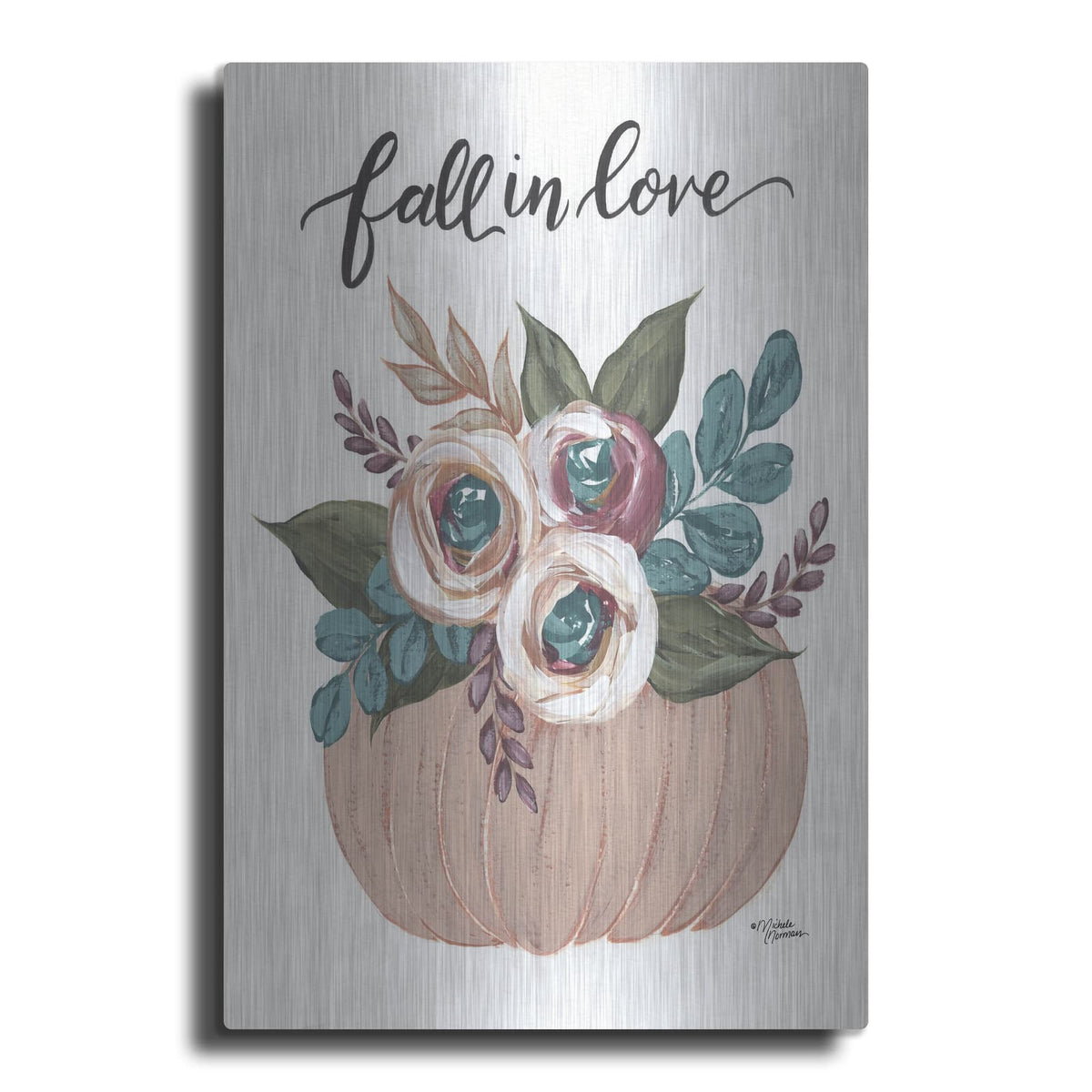 'Fall in Love' by Michele Norman – Metal Wall Art