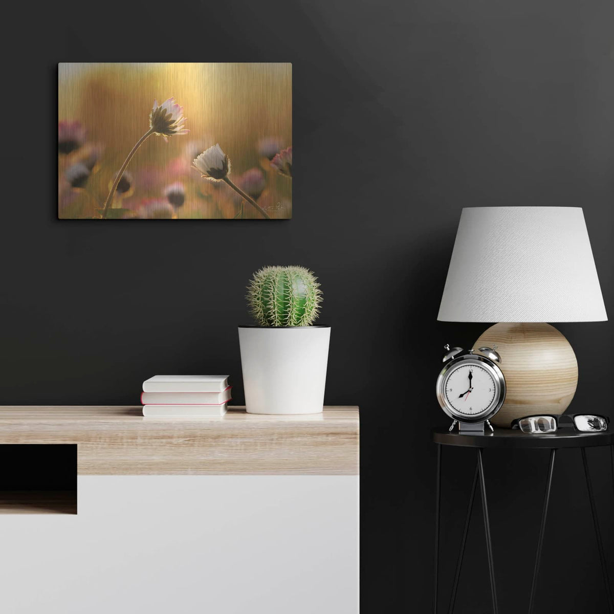 'Daisies' by Martin Podt – Metal Wall Art, 24x16 room view