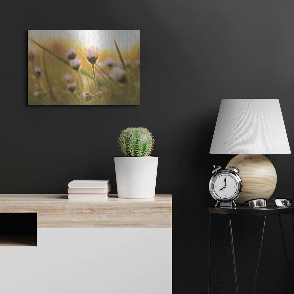 'Daisy at Sunset' by Martin Podt – Metal Wall Art, 24x16 room view