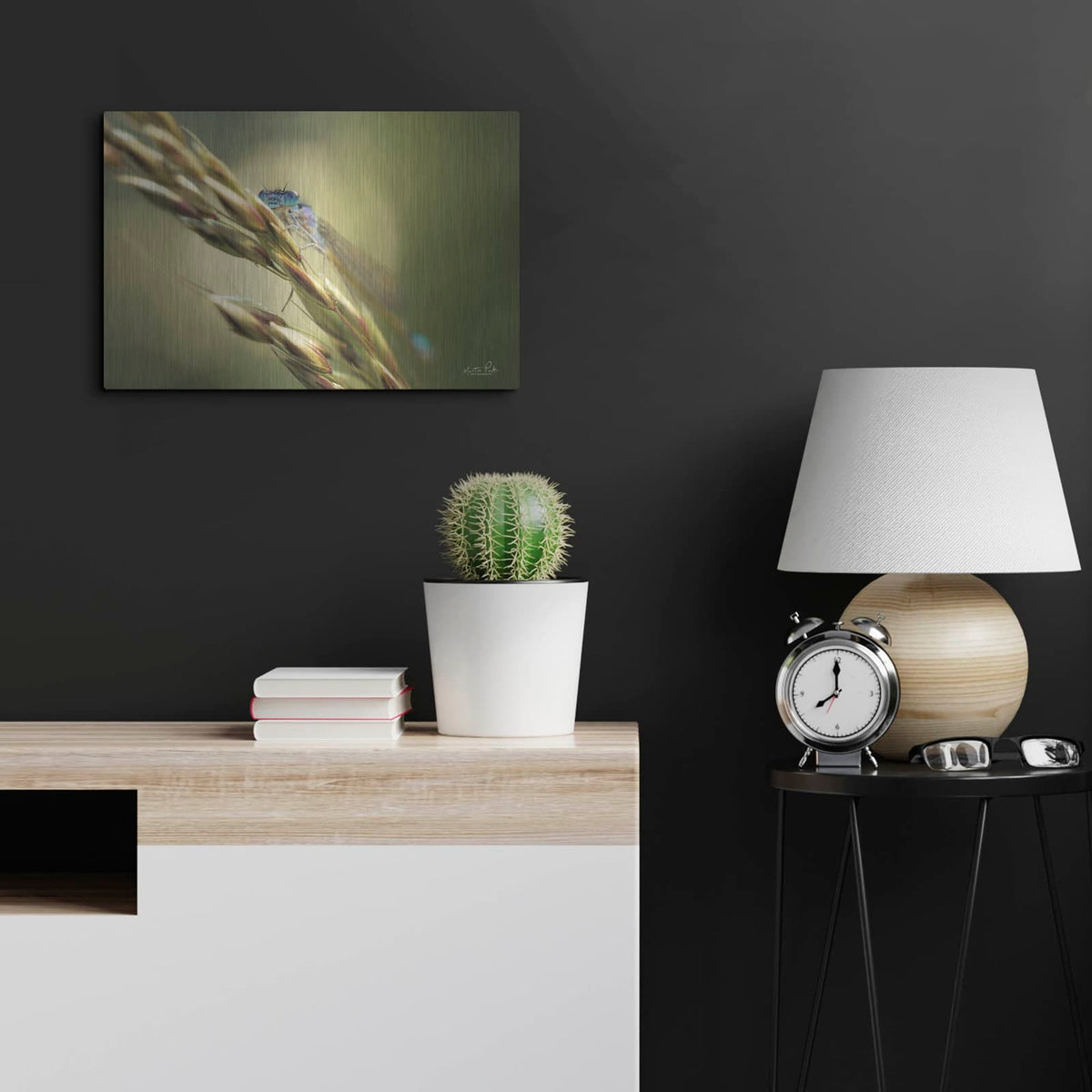 'Damselfly' by Martin Podt – Metal Wall Art, 24x16 room view