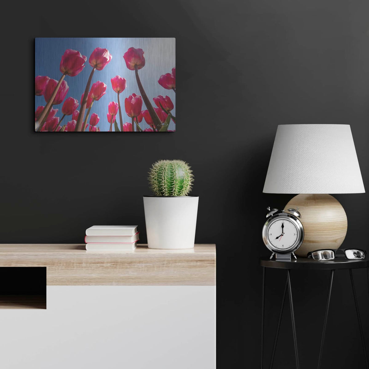 'Look Up in Pink' by Martin Podt – Metal Wall Art, 24x16 room view