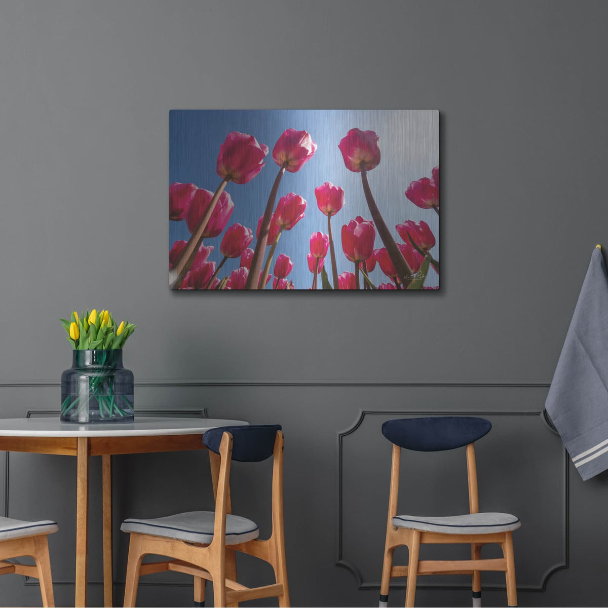 'Look Up in Pink' by Martin Podt – Metal Wall Art, 36x24 room view