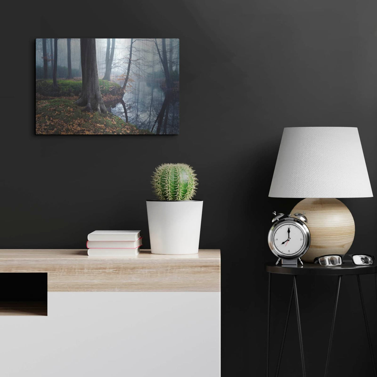 'Creepy Outside World' by Martin Podt – Metal Wall Art, 24x16 room view
