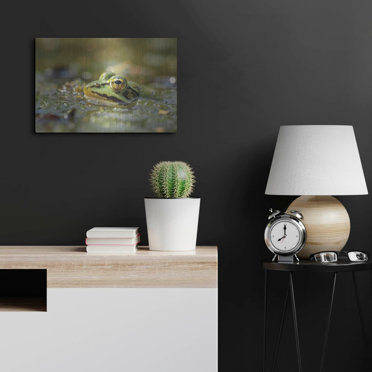 'Frog' by Martin Podt – Metal Wall Art, 24x16 room view