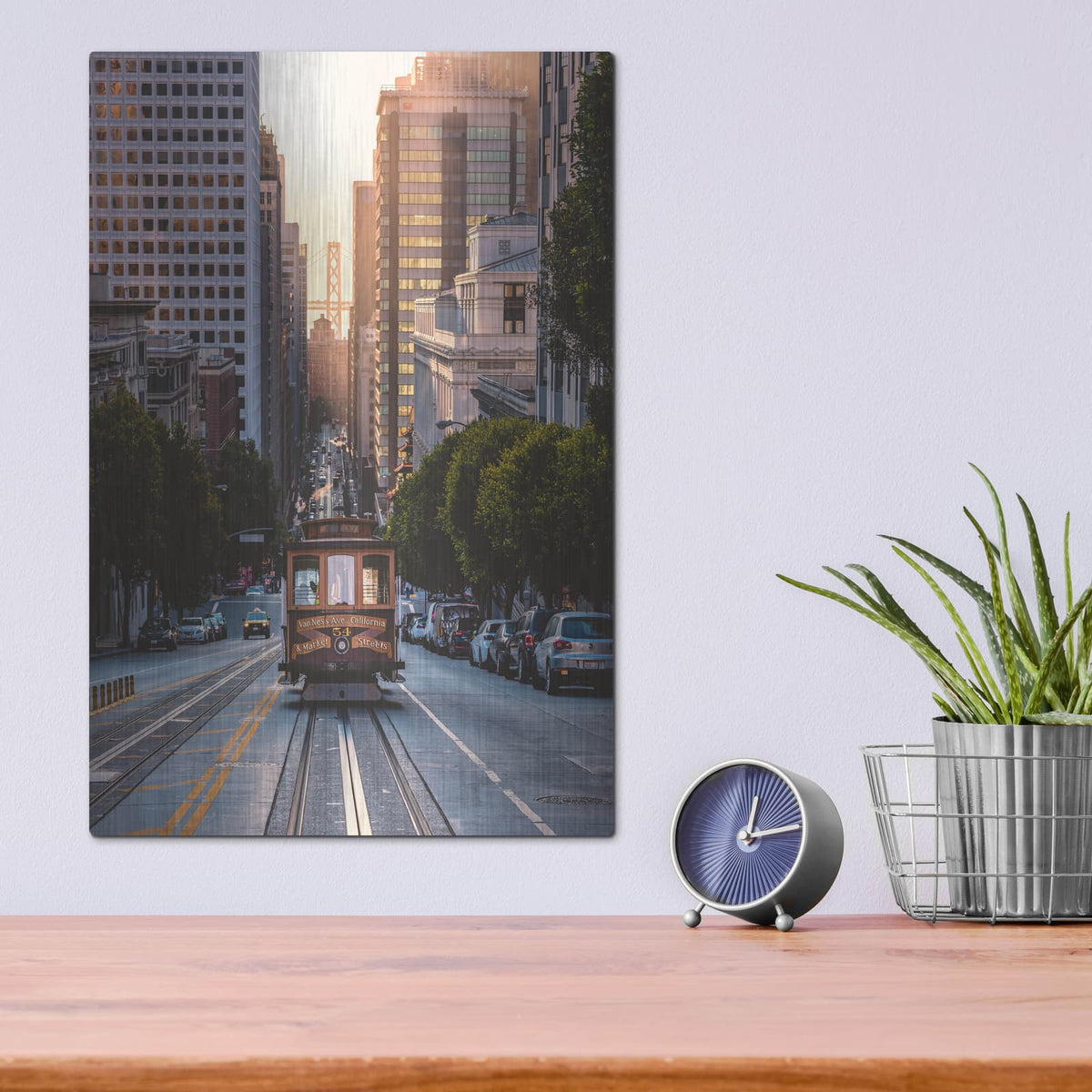'The Trolly' by Bruce Getty – Metal Wall Art, 12x16 room view