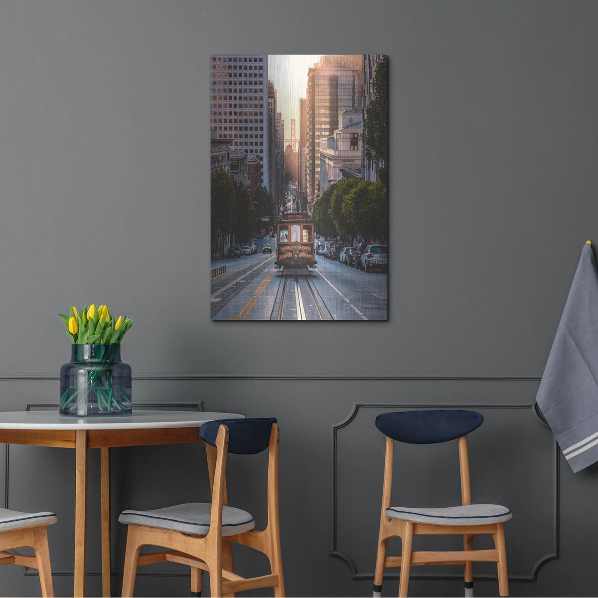 'The Trolly' by Bruce Getty – Metal Wall Art, 24x36 room view