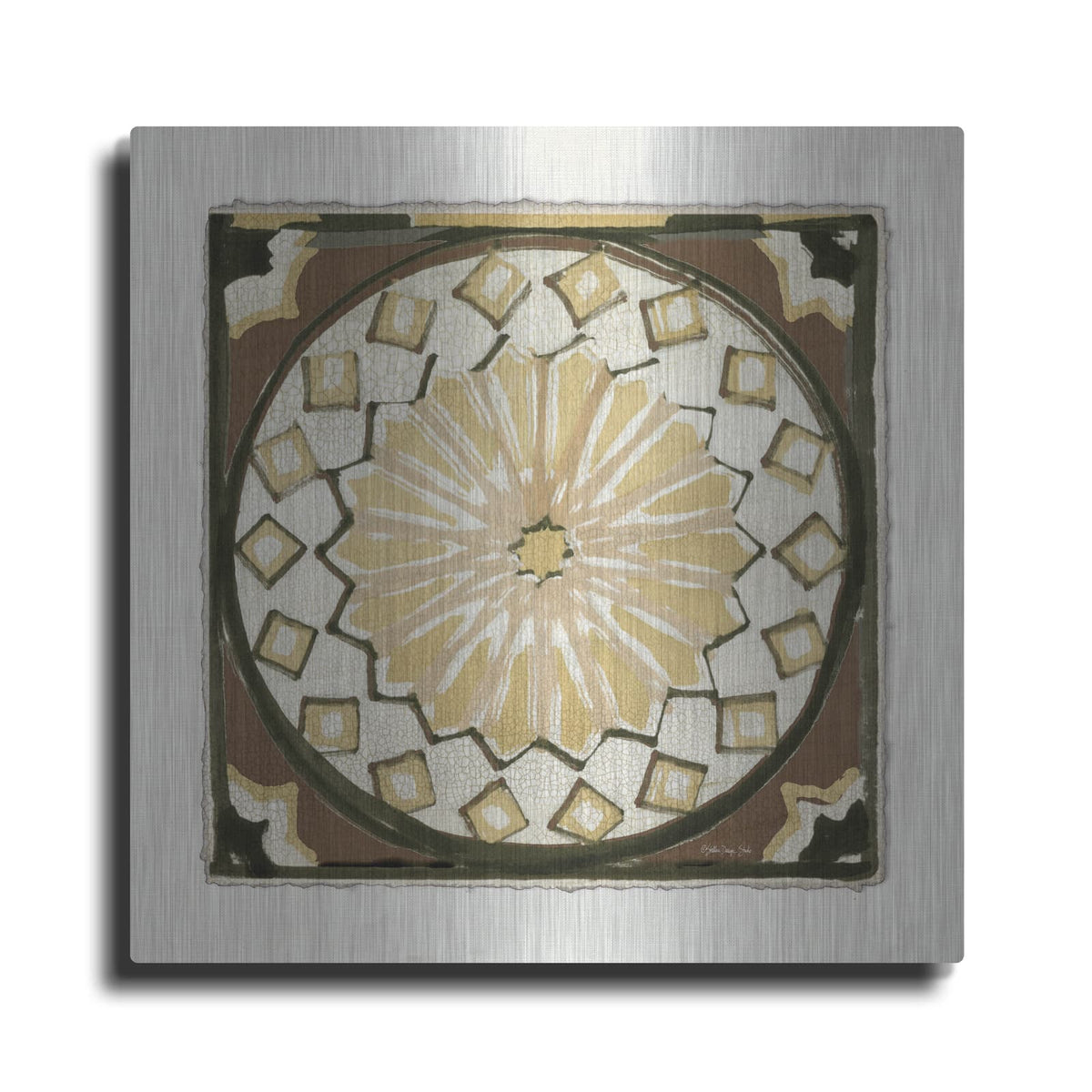 'Moroccan Tile Pattern IV' by Stellar Design Studio – Metal Wall Art
