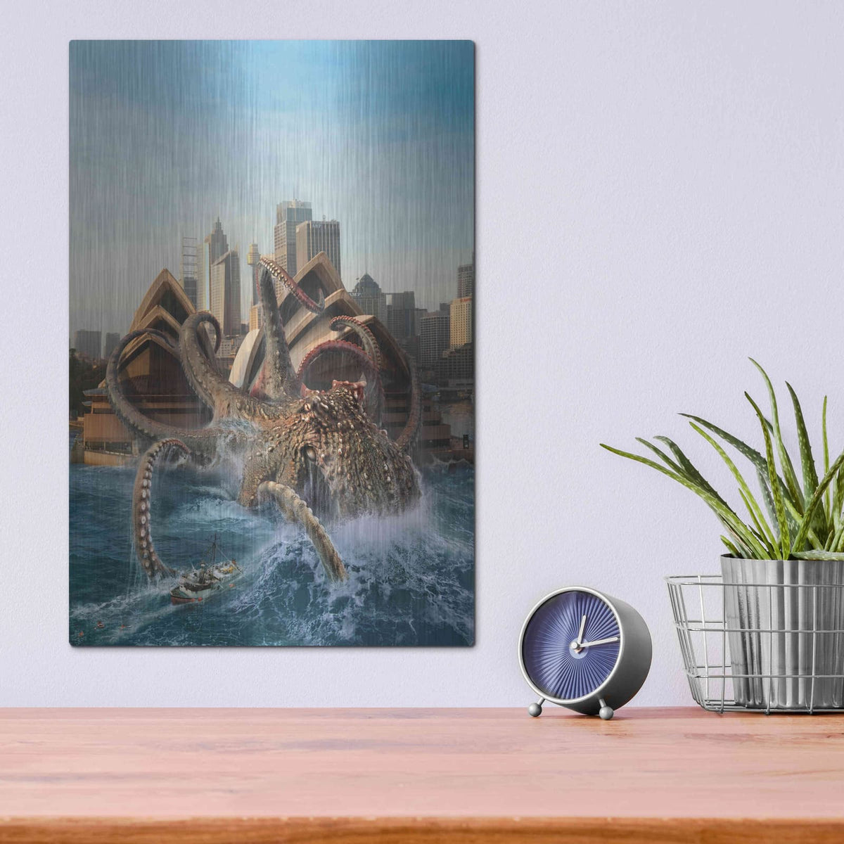 'Catch of His Life' by Damir Martin – Metal Wall Art, 12x16 room view