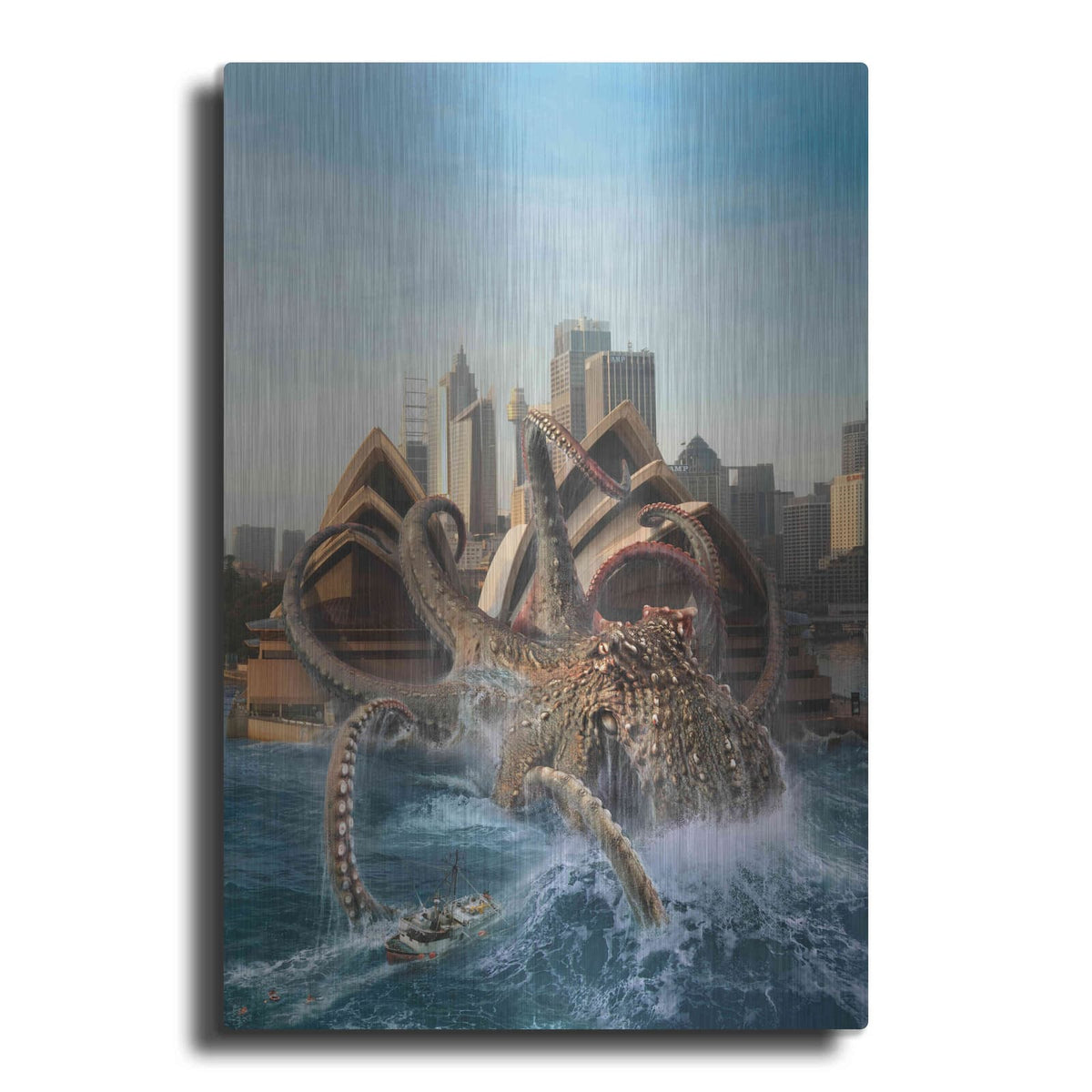'Catch of His Life' by Damir Martin – Metal Wall Art