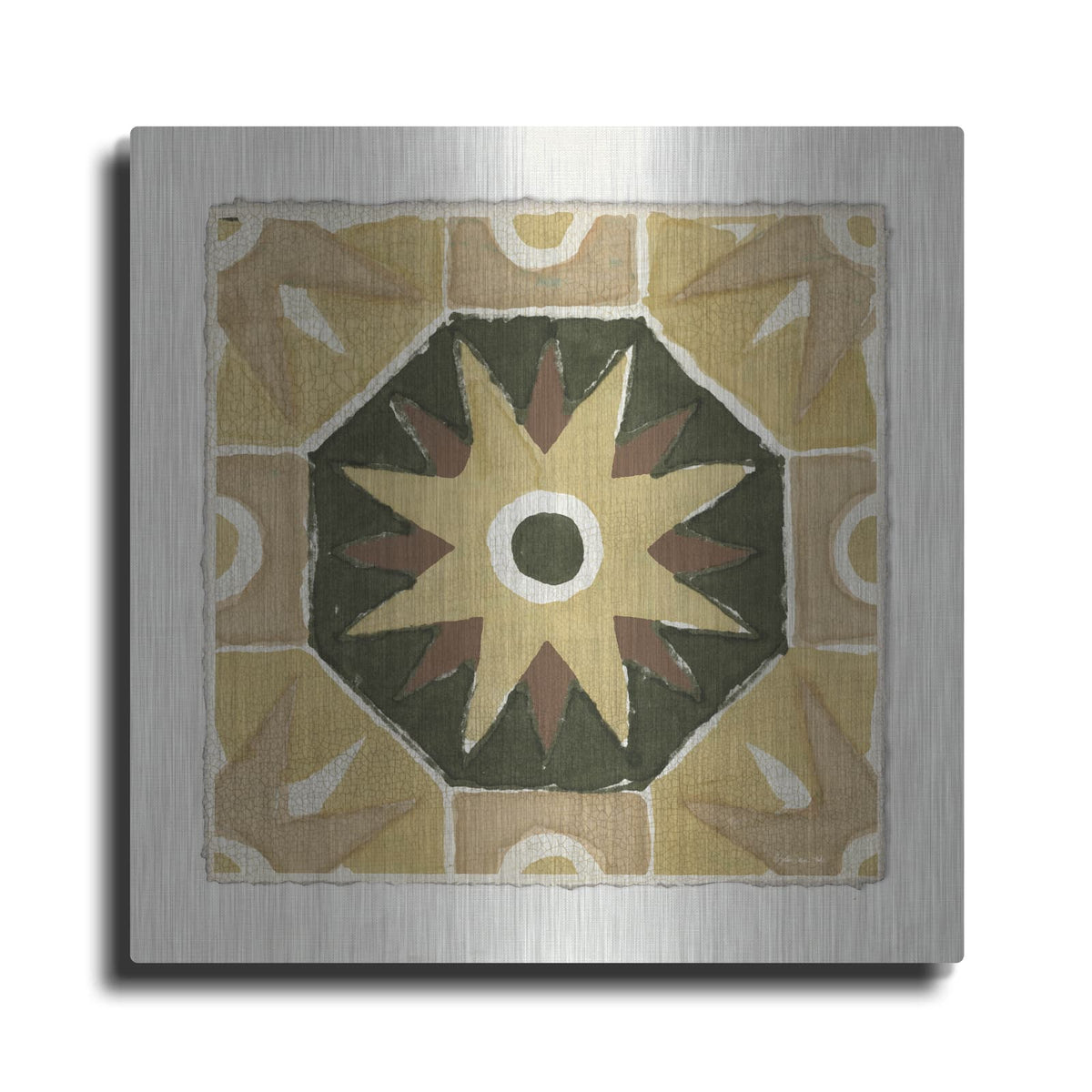 'Moroccan Tile Pattern VI' by Stellar Design Studio – Metal Wall Art