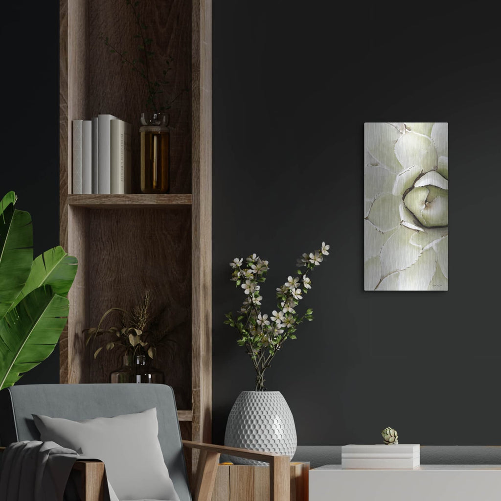 'Agave Panel 2' by Stellar Design Studio – Metal Wall Art, 12x24 room view