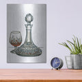 'Vintage Decanter 1' by Stellar Design Studio – Metal Wall Art, 12x16 room view