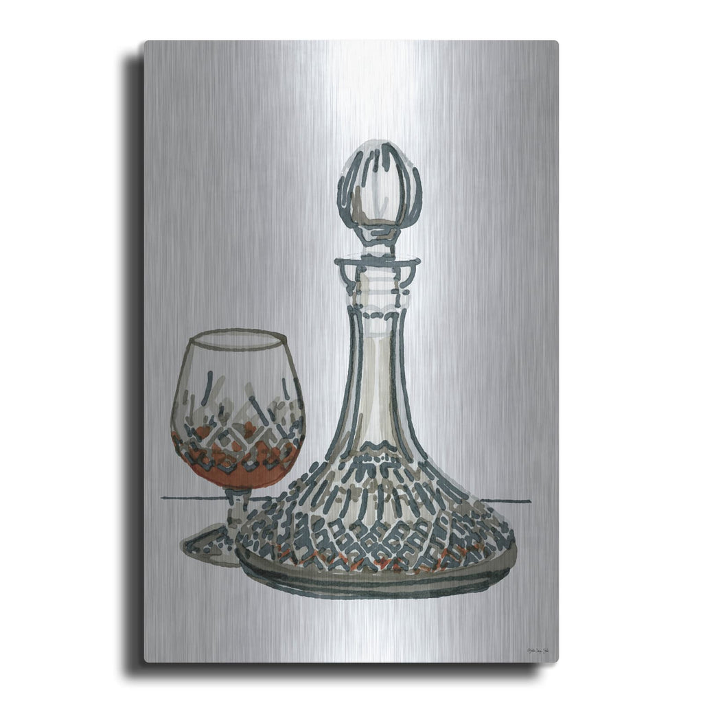 'Vintage Decanter 1' by Stellar Design Studio – Metal Wall Art
