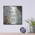 'Coffee Love 3' by Britt Hallowell – Metal Wall Art, 12x12 room view