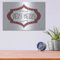 'Very Merry' by Bluebird Barn – Metal Wall Art, 16x12 room view