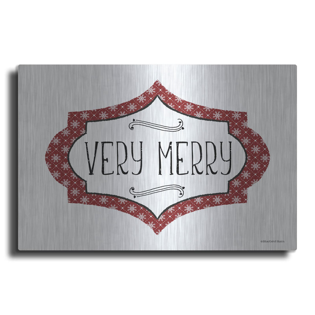 'Very Merry' by Bluebird Barn – Metal Wall Art