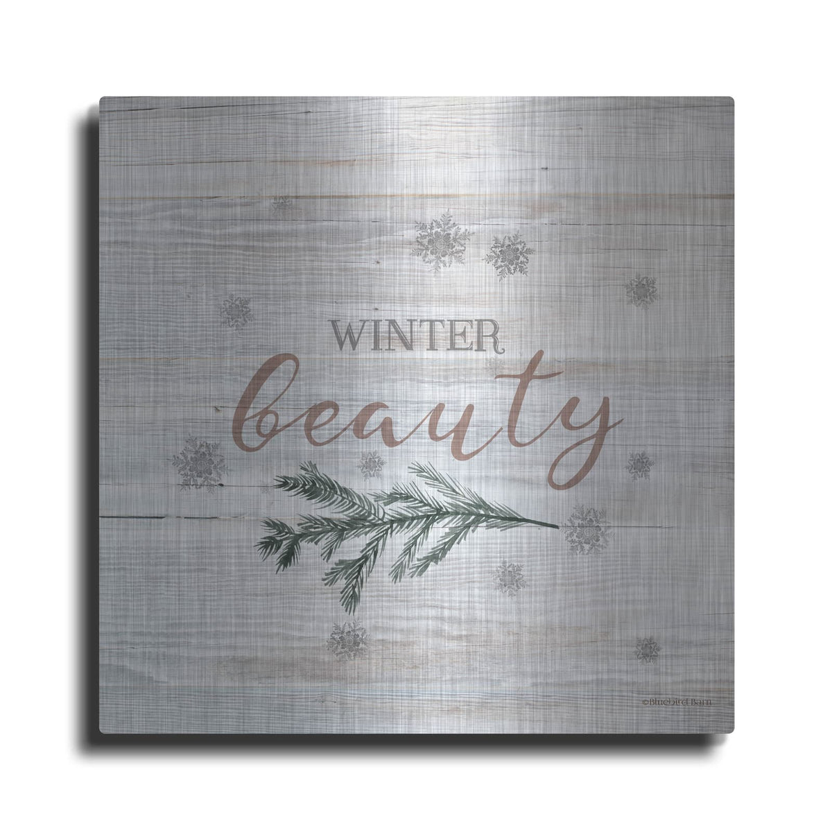 'Winter Beauty II' by Bluebird Barn – Metal Wall Art