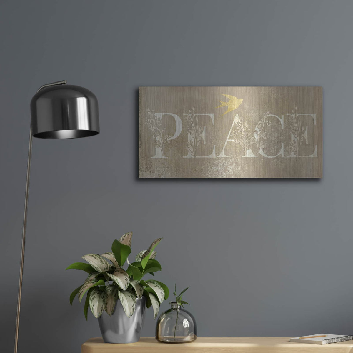 'Heaven & Nature' by Bluebird Barn – Metal Wall Art, 24x12 room view
