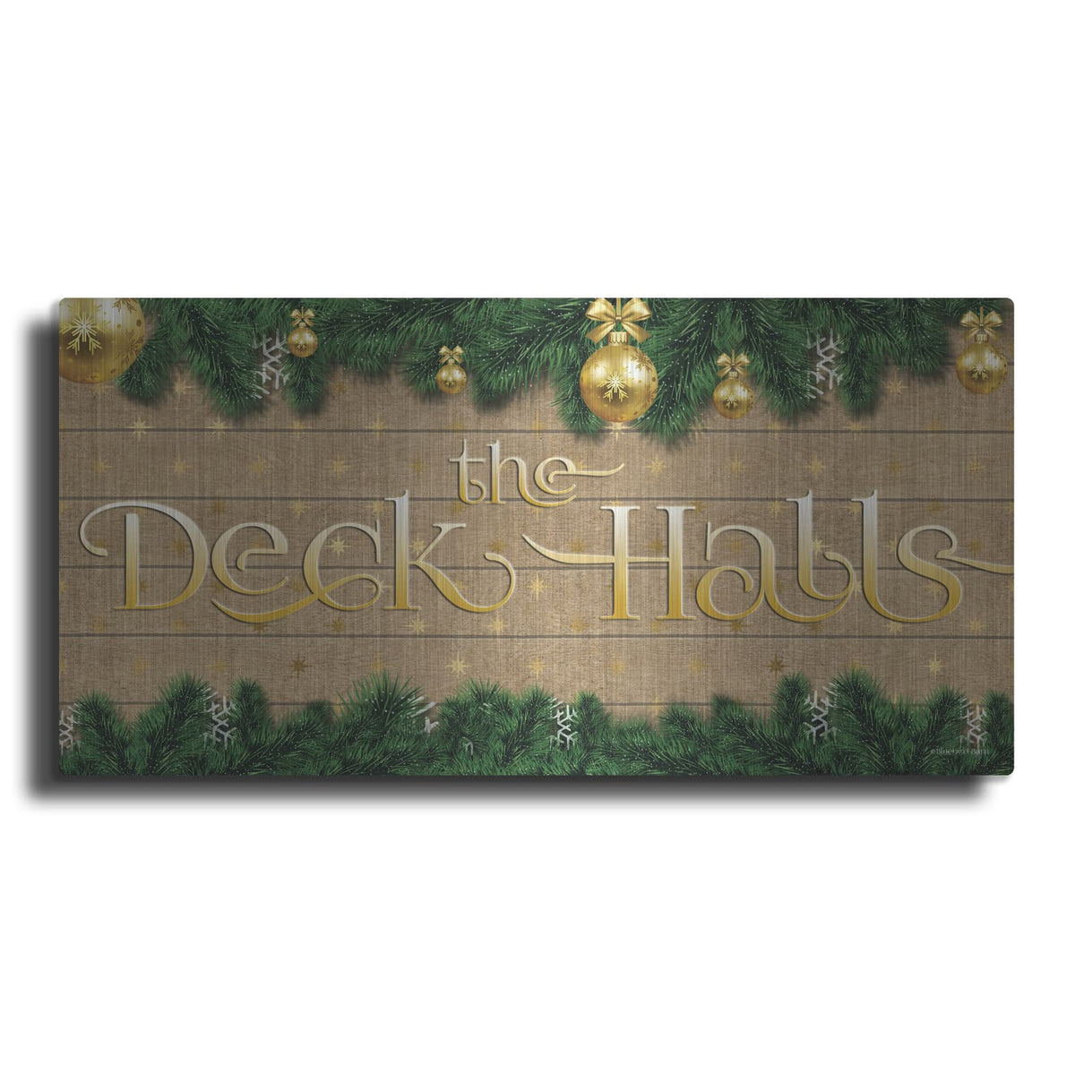 'Deck the Halls' by Bluebird Barn – Metal Wall Art