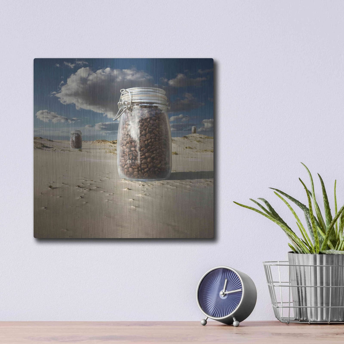 'Coffee' by Dariusz Klimczak – Metal Wall Art, 12x12 room view