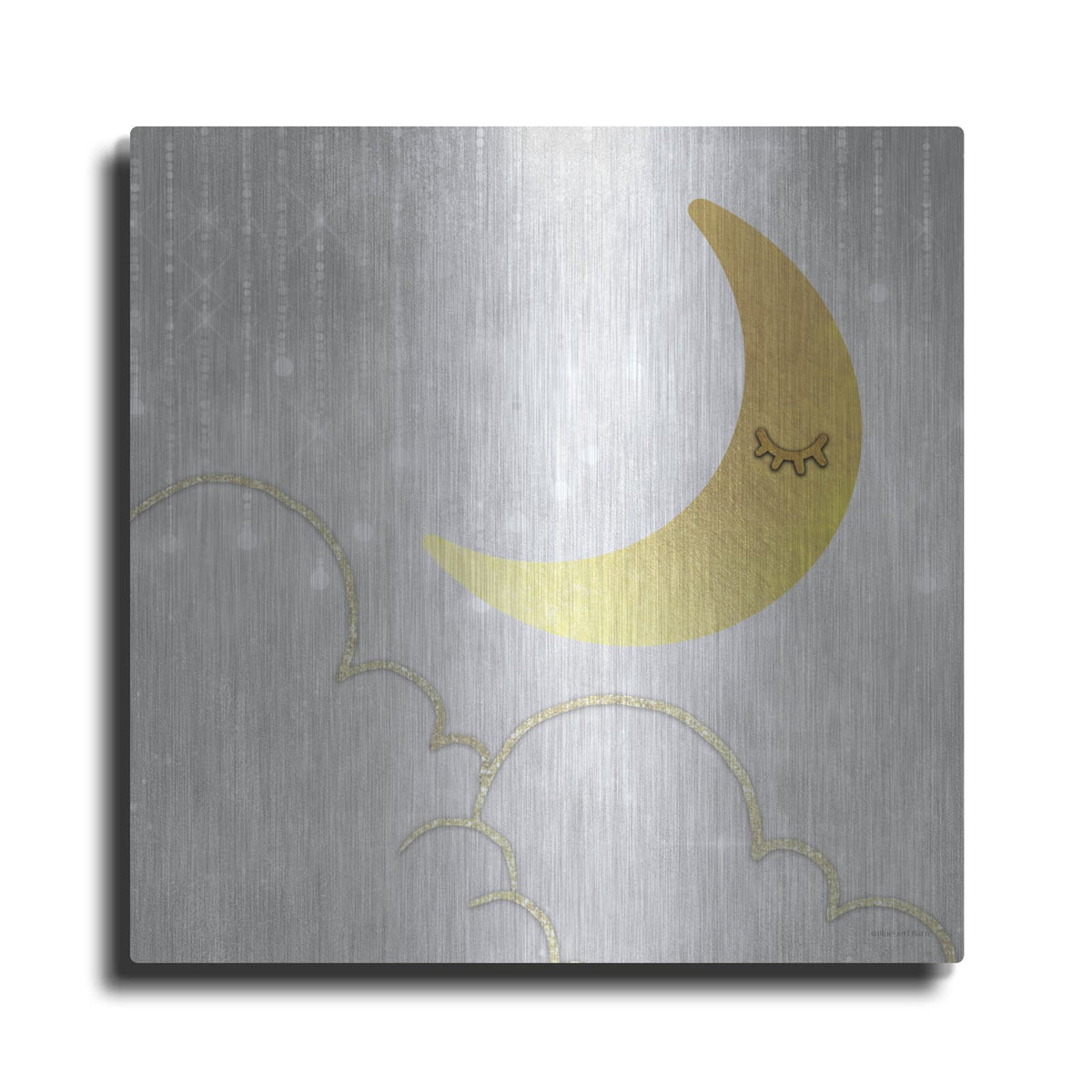 'Gold Moon' by Bluebird Barn – Metal Wall Art
