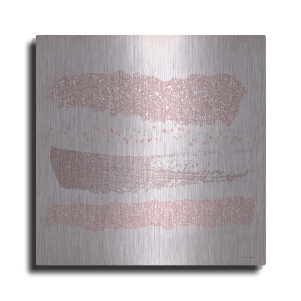 'Pink Glitter I' by Bluebird Barn – Metal Wall Art