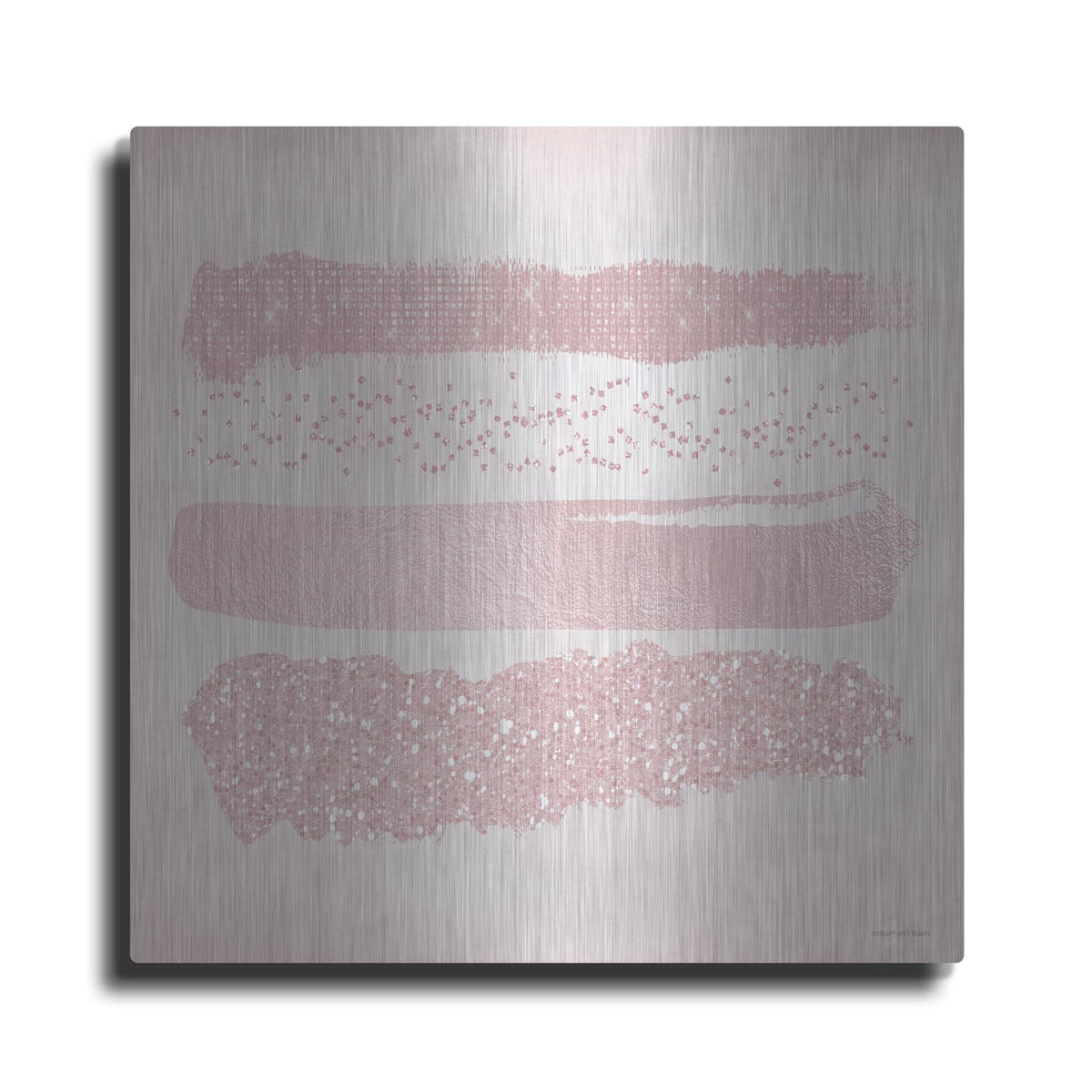 'Pink Glitter II' by Bluebird Barn – Metal Wall Art