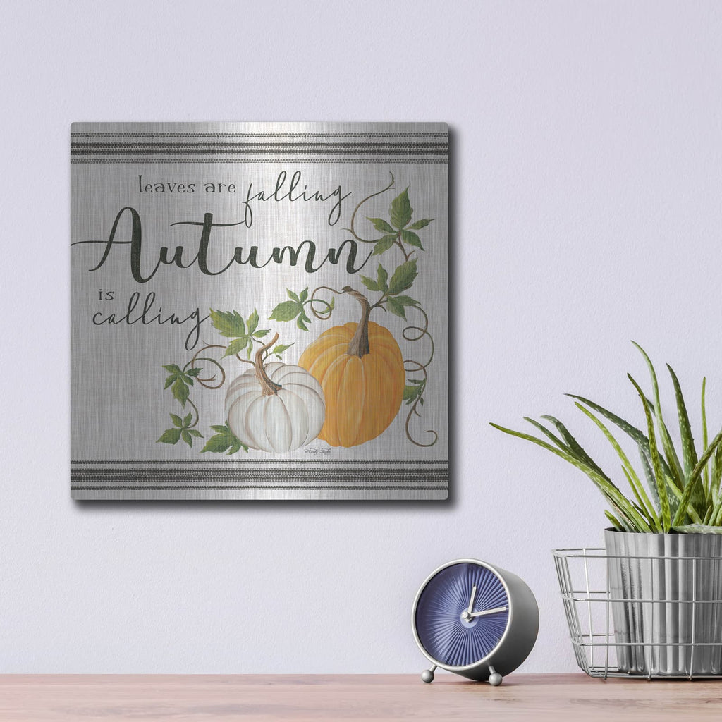 'Autumn is Calling' by Cindy Jacobs – Metal Wall Art, 12x12 room view