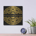 'Season's Greetings Mandala II' by Cindy Jacobs – Metal Wall Art, 12x12 room view