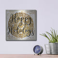 'Happy Holidays Mandala II' by Cindy Jacobs – Metal Wall Art, 12x12 room view