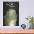 'You Are Loved Cactus' by Cindy Jacobs – Metal Wall Art, 12x16 room view