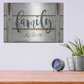 'Family is Love II' by Cindy Jacobs – Metal Wall Art, 16x12 room view