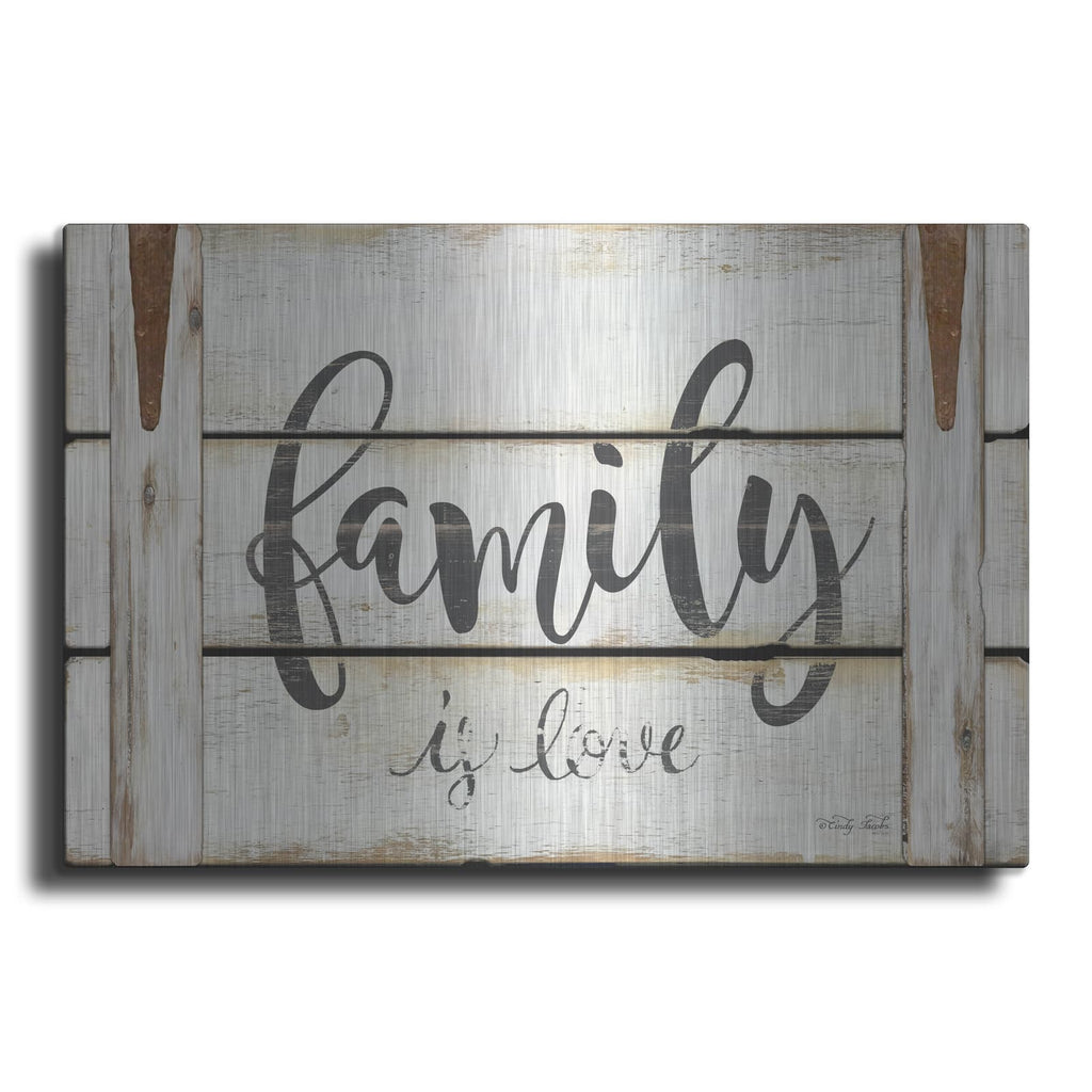 'Family is Love II' by Cindy Jacobs – Metal Wall Art