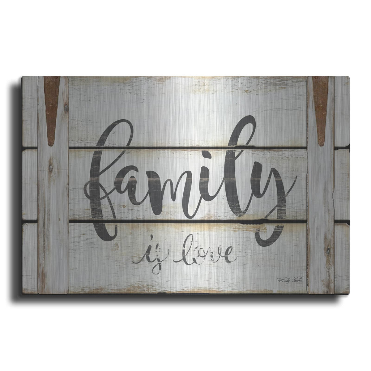 'Family is Love II' by Cindy Jacobs – Metal Wall Art