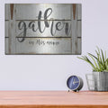'Gather in His Name' by Cindy Jacobs – Metal Wall Art, 16x12 room view