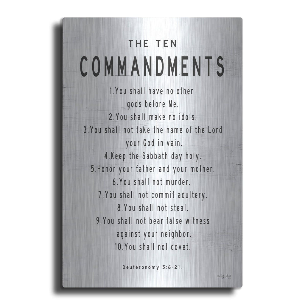 'The Ten Commandments' by Cindy Jacobs – Metal Wall Art