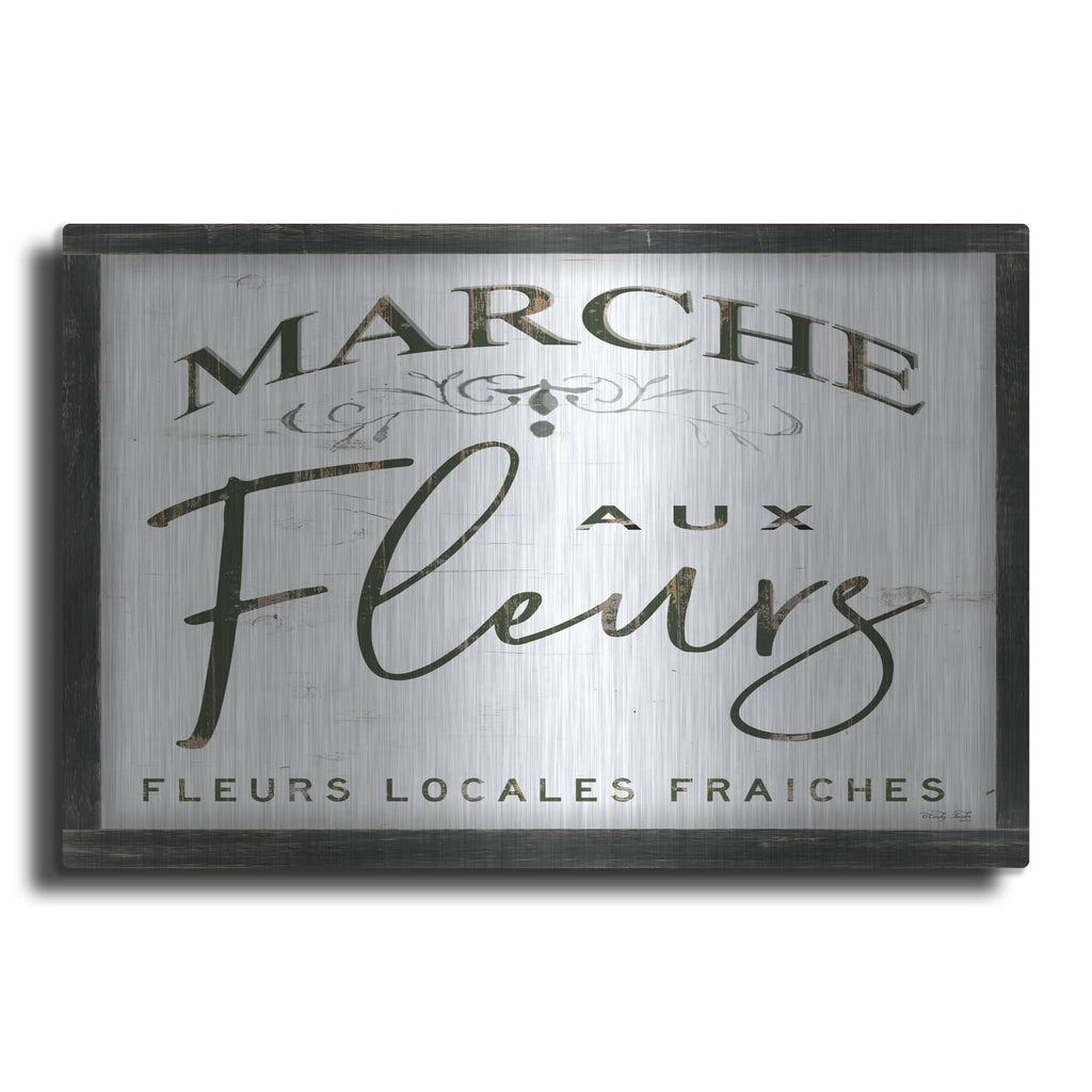 'Fleurs Sign I' by Cindy Jacobs – Metal Wall Art