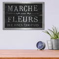 'Fleurs Sign II' by Cindy Jacobs – Metal Wall Art, 16x12 room view