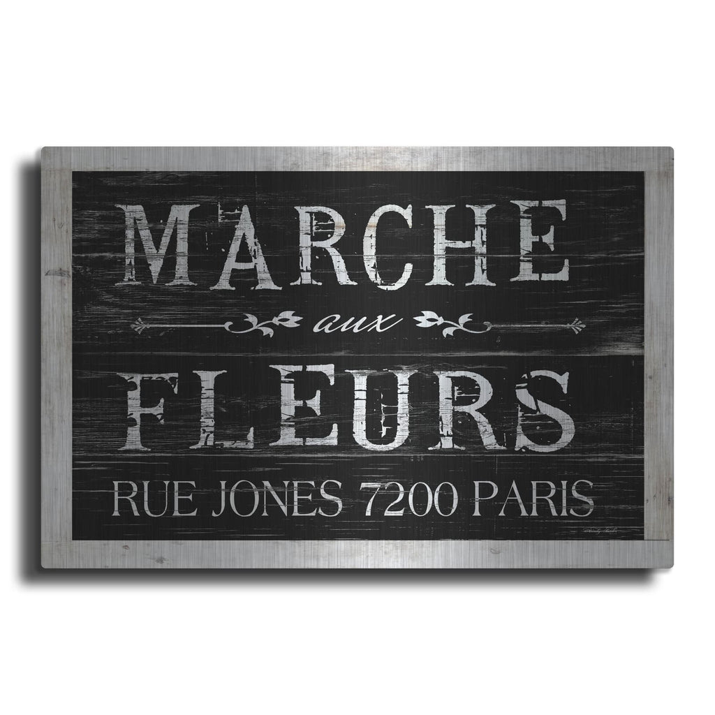'Fleurs Sign II' by Cindy Jacobs – Metal Wall Art