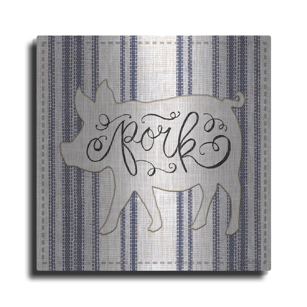 'Pork' by Cindy Jacobs – Metal Wall Art
