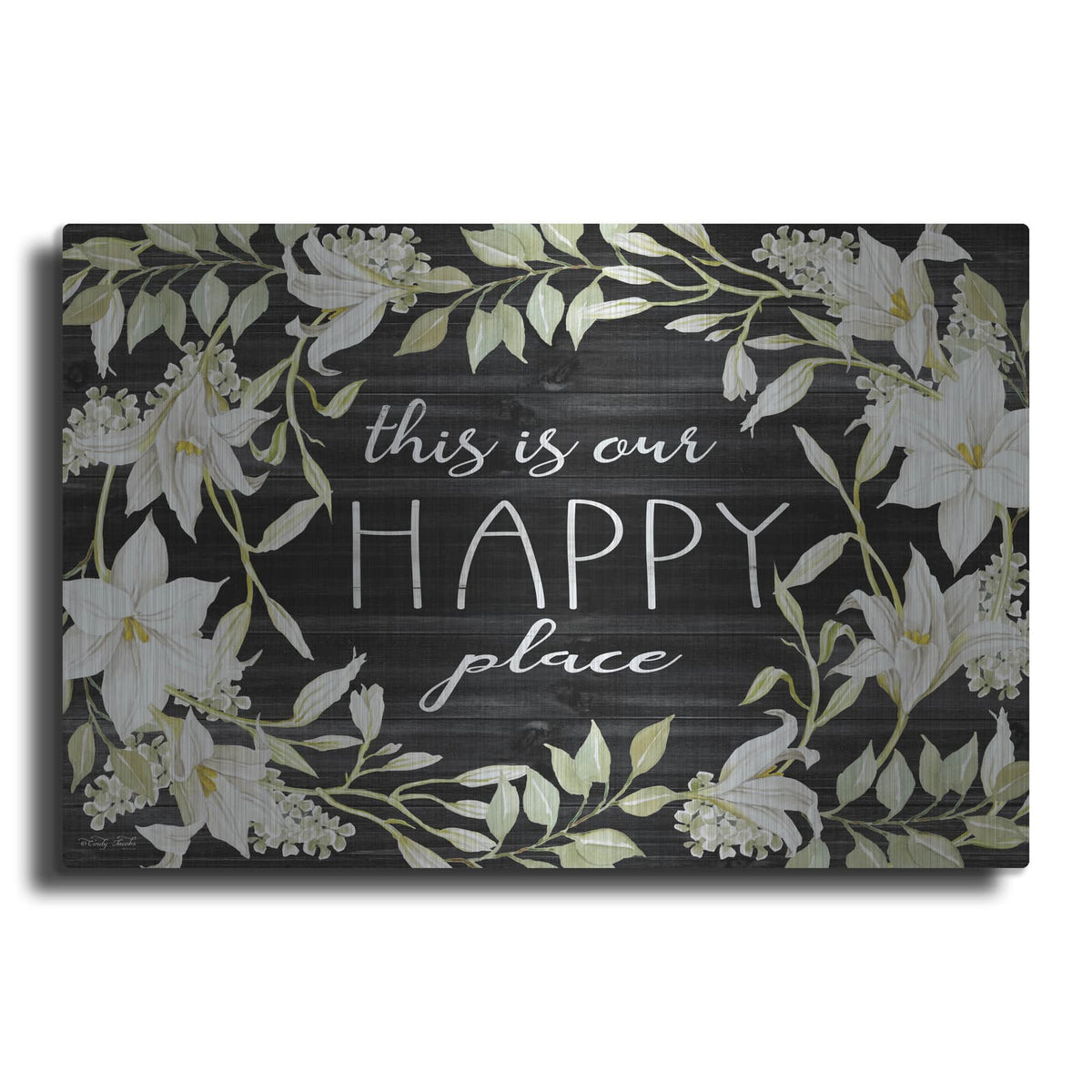 'This is Our Happy Place' by Cindy Jacobs – Metal Wall Art
